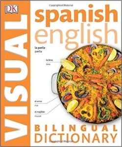 کتاب زبان Bilingual visual dictionary Spanish - English