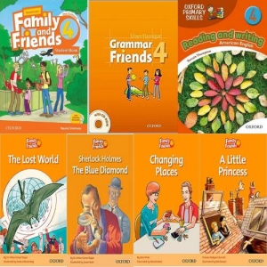 پک کامل کتاب زبان فمیلی اند فرندز Family and Friends 4 (سایز بزرگ- لهجه امریکن) 
