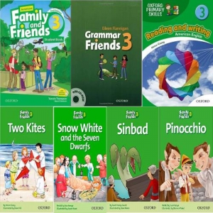 پک کامل کتاب زبان فمیلی اند فرندز 3 Family and Friends (سایز بزرگ- لهجه امریکن)