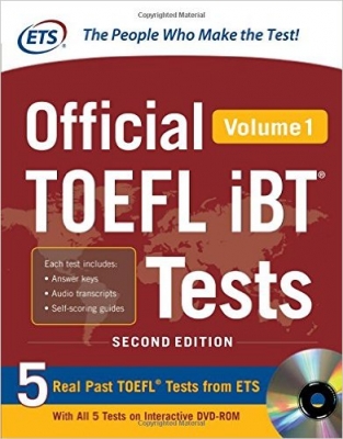 کتاب افیشیال تافل آی بی تی تست Official TOEFL iBT Tests Volume 1 2nd Edition 