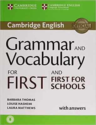 کتاب زبان گرامر اند وکبیولری فرست Grammar and Vocabulary for First and First for School