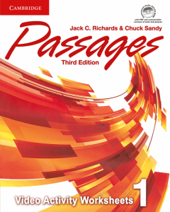 کتاب پسیج ویدئو اکتیویتی (Passages 1 video activities (Third Edition