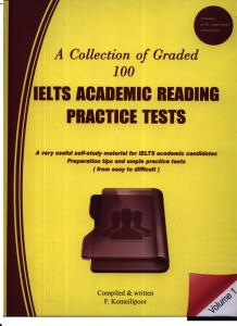 کتاب زبان کالکشن آف گریدد 100 آیلتس آکادمیک ریدینگ ولوم  A Collection of Graded 100 IELTS Academic Reading-Volume 1