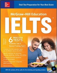 کتاب زبان مک گرو هیل ادجوکیشن آیلتس پرکتیس تست McGraw-Hill Education IELTS 6 Practice Tests 2nd