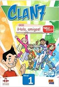کتاب زبان اسپانیایی Clan 7 con Hola Amigos: Student Book 1 