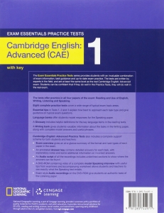 کتاب اگزم اسنشیال Exam Essentials Practice Tests Advanced (CAE) 1+CD