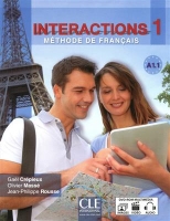 کتاب زبان فرانسوی Interactions 1-Methode de Francais A1.1+DVD