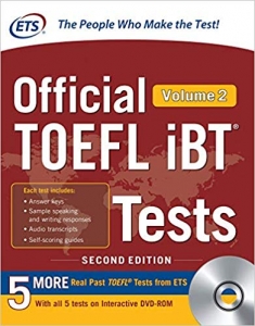 کتاب افیشیال تافل آی بی تی تست Official TOEFL iBT Tests Volume 2, 2nd Edition 