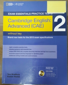 کتاب اگزم اسنشیال Exam Essentials Practice Tests Advanced (CAE) 2+CD