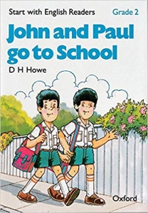 کتاب زبان Start with English Readers. Grade 2: John and Paul go to School 