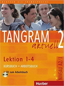 کتاب زبان آلمانی تانگرم TANGRAM 2 Aktuell NIVEAU A2/1 Lektion 1-4 Kursbuch + Arbeitsbuch+ CD