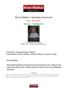 کتاب ماکار اسپیکینگ Kiran Makkar speaking Guesswork Jan Apr 2024 Final Version