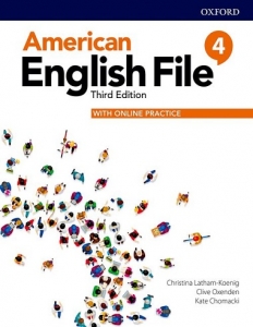 امریکن انگلیش فایل 4 ویرایش سوم American English File 3rd 4 (کتاب دانش آموز به همراه کتاب کار و سی دی)