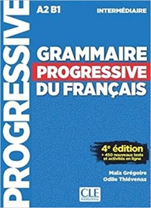 کتاب زبان فرانسه Grammaire progressive - N intermediaire - 4eme + CD رنگی