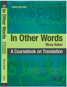 خرید کتاب زبان In Other Words: A Coursebook on Translation