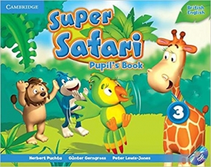 کتاب زبان سوپر سافاری Super Safari 3 (بریتیش کتاب کار و کتاب دانش آموز و سی دی)