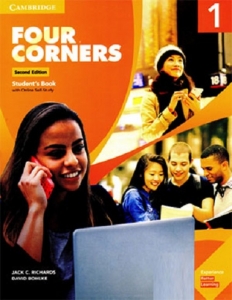 کتاب فور کرنرز یک ویرایش دوم Four Corners 2nd 1 Student Book and Work Book (کتاب دانش آموز کتاب کار و فایل صوتی) با تخفیف 50درصد