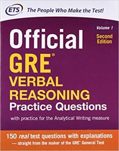 کتاب جی آر ای وربال Official GRE Verbal Reasoning Practice Questions