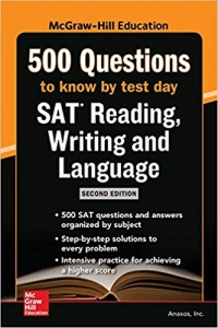 کتاب آزمون اس ای تی 500 SAT Reading Writing and Language Questions to Know by Test Day