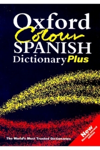 کتاب زبان دیکشنری دوسویه اسپانیایی انگلیسی Oxford Colour SPANISH Dictionary Plus