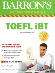 کتاب زبان بارونز تافل آی بی تی ویرایش شانزدهم Barrons TOEFL iBT 16th