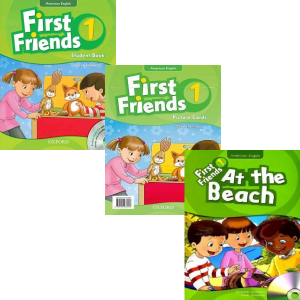 پکیج کامل فرست فرندز 1 first friends(کتاب اصلی-فلش کارت-داستان)