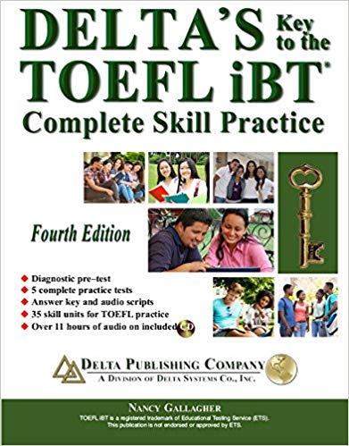 کتاب آزمون دلتا کی تو تافل آی بی تی ویرایش چهارم به همراه سی دی Deltas Key to the TOEFL iBT 4th با تخفیف 50 درصد
