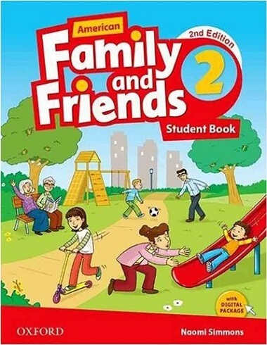 کتاب زبان کودکان آمریکن فمیلی اند فرندز دو ویرایش دوم American Family and Friends 2 (2nd)+CD(سایز بزرگ)