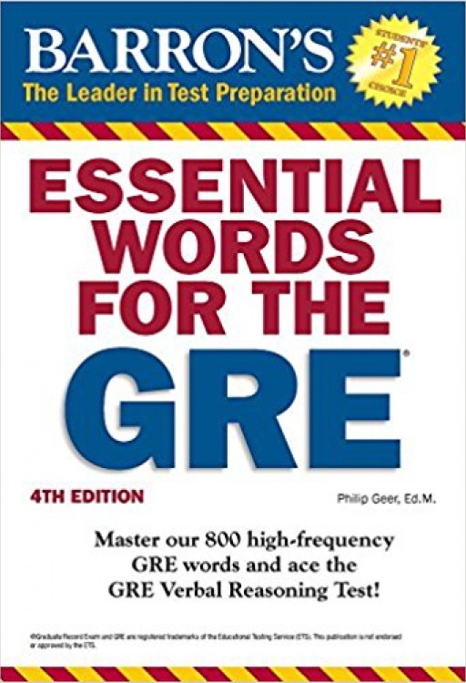 کتاب اسنشیال وردز فور جی ار ای Essential Words for The GRE 4th
