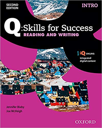 کتاب کیو اسکیلز Q Skills for Success Intro Reading and Writing 2nd+CD