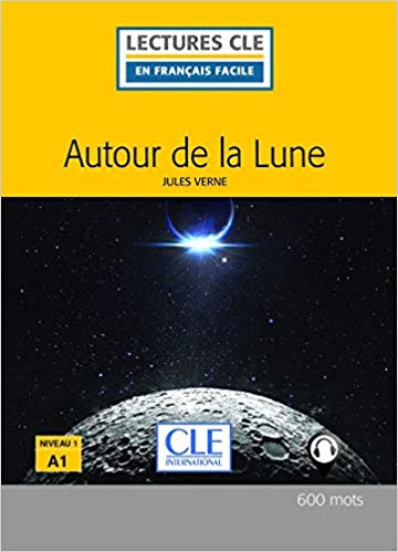 کتاب زبان فرانسوی Autour de la lune - Niveau 1/A1+CD 