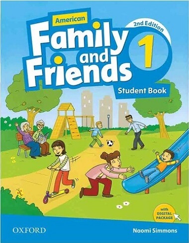 کتاب زبان کودکان آمریکن فمیلی اند فرندز یک ویرایش دوم American Family and Friends 1 (2nd)+CD