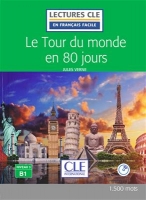 کتاب رمان فرانسوی Le tour du Monde en 80 jours - Niveau 3/B1