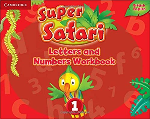 کتابکار زبان سوپر سافاری لترز اند نامبرز Super Safari 1 Letters and Numbers Workbook  