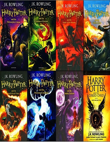 مجموعه کتابهای 8 جلدی هری پاتر انگلیسی Harry Potter با 50 درصد تخفیف بدون باکس