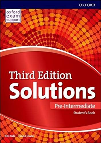 کتاب سولوشن پری اینترمدیت ویرایش سوم Solutions Pre-Intermediate 3rd (کتاب دانش آموز کتاب کار و فایل صوتی) با تخفیف 50 درصد