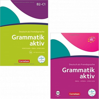  پک دو جلدی گراماتیک اکتیو Grammatik aktiv Ubungsgrammatik (چاپ رنگی سایز A4)
