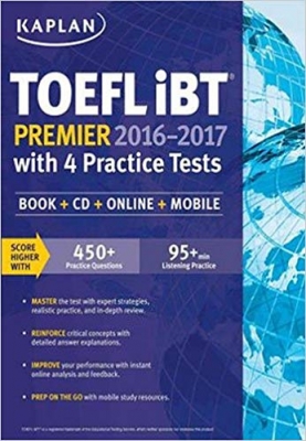 ???? Kaplan TOEFL iBT Premier 2016-2017 with 4 Practice Tests with CD