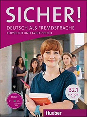 کتاب زبان آلمانی زیشا Sicher B2 1 رنگی (درس 1تا 6) (کتاب دانش آموز و کتاب کار و فایل صوتی)