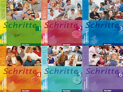 مجموعه 6 جلدی شریته  Deutsch als fremdsprache Schritte NIVEAU  Kursbuch + Arbeitsbuch