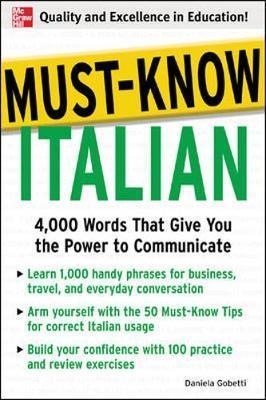 کتاب زبان ایتالیایی Must-Know Italian : 4,000 Words That Give You the Power to Communicate