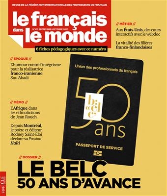 کتاب زبان فرانسوی Le Francais dans le monde - N413 - septembre - octobre 2017