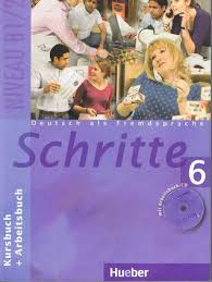 کتاب زبان آلمانی  شریته Deutsch als fremdsprache Schritte 6 NIVEAU B 1/2 Kursbuch + Arbeitsbuch