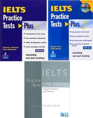 مجموعه 3 جلدی کتاب زبان آیلتس پراکتیس تست پلاس IELTS Practice Tests Plus
