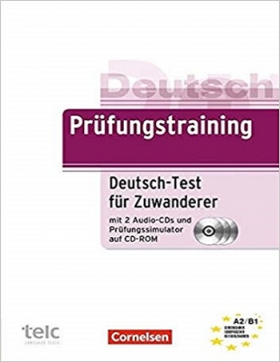 کتاب آمادگی آزمون زبان آلمانی برای مهاجران Prufungstraining Daf: Deutsch-Test Fur Zuwanderer - Ubungsbuch MIT CD Und CD-Rom 
