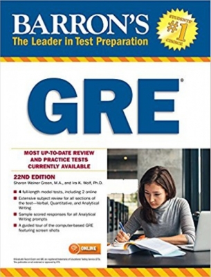 کتاب جی آر ای بارونز ویرایش بیست و دوم Barrons GRE 22nd Edition