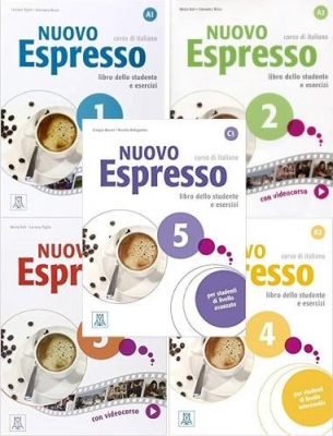 مجموعه 5 جلدی کتاب ایتالیایی نوو اسپرسو Nuovo Espresso تمام رنگی با 50 درصد تخفیف 