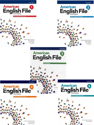 پک 5 جلدی کتاب امریکن انگلیش فایل ویرایش سوم American English File (کتاب دانش آموز و کتاب کار و فایل صوتی)