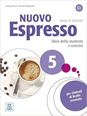 خرید کتاب نوو اسپرسو Nuovo Espresso 5 (Italian Edition): Libro Studente C1+DVD رنگی