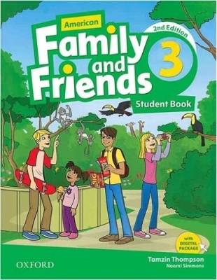 کتاب زبان کودکان آمریکن فمیلی اند فرندز سه ویرایش دوم American Family and Friends 3 (2nd)+CD(سایز کوچک)